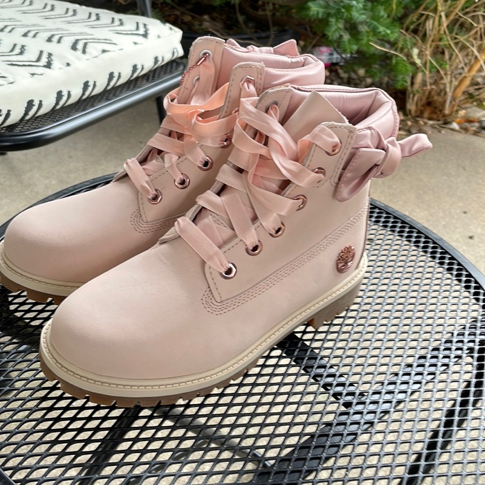 Pink Timberland Boots. Youth Size 5